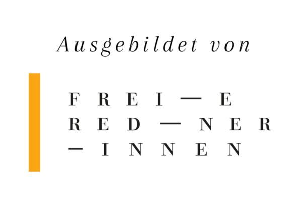 Logo Ausgebildet von Freie Rednerinnen